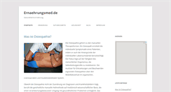 Desktop Screenshot of ernaehrungsmed.de